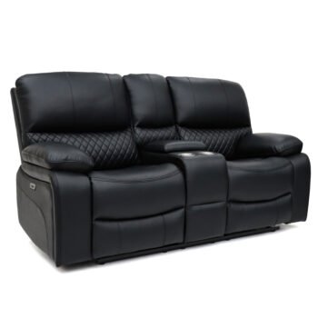 Orla Recliner Sofa Black 2 Seater