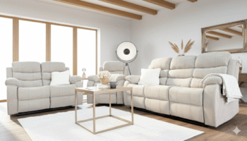 Stanley Manual Recliner Sofa Beige 3+2+1