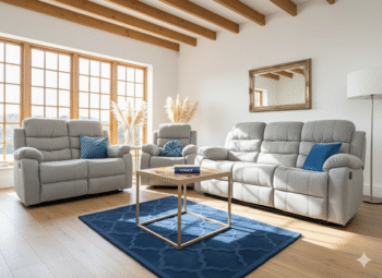 Stanley Manual Recliner Sofa Grey 3+2+1